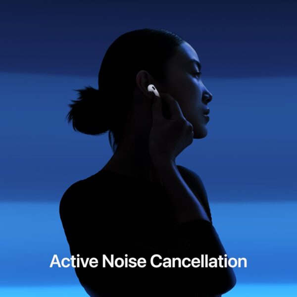 Apple AirPods 4 Wireless Earbuds, Bluetooth Headphones, with Active Noise Cancellation, Adaptive Audio, Transparency Mode, Personalized Spatial Audio, USB-C Charging Case, Wireless Charging, H2 Chip - Image 4